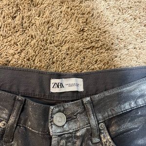 Zara sold out silver jeans